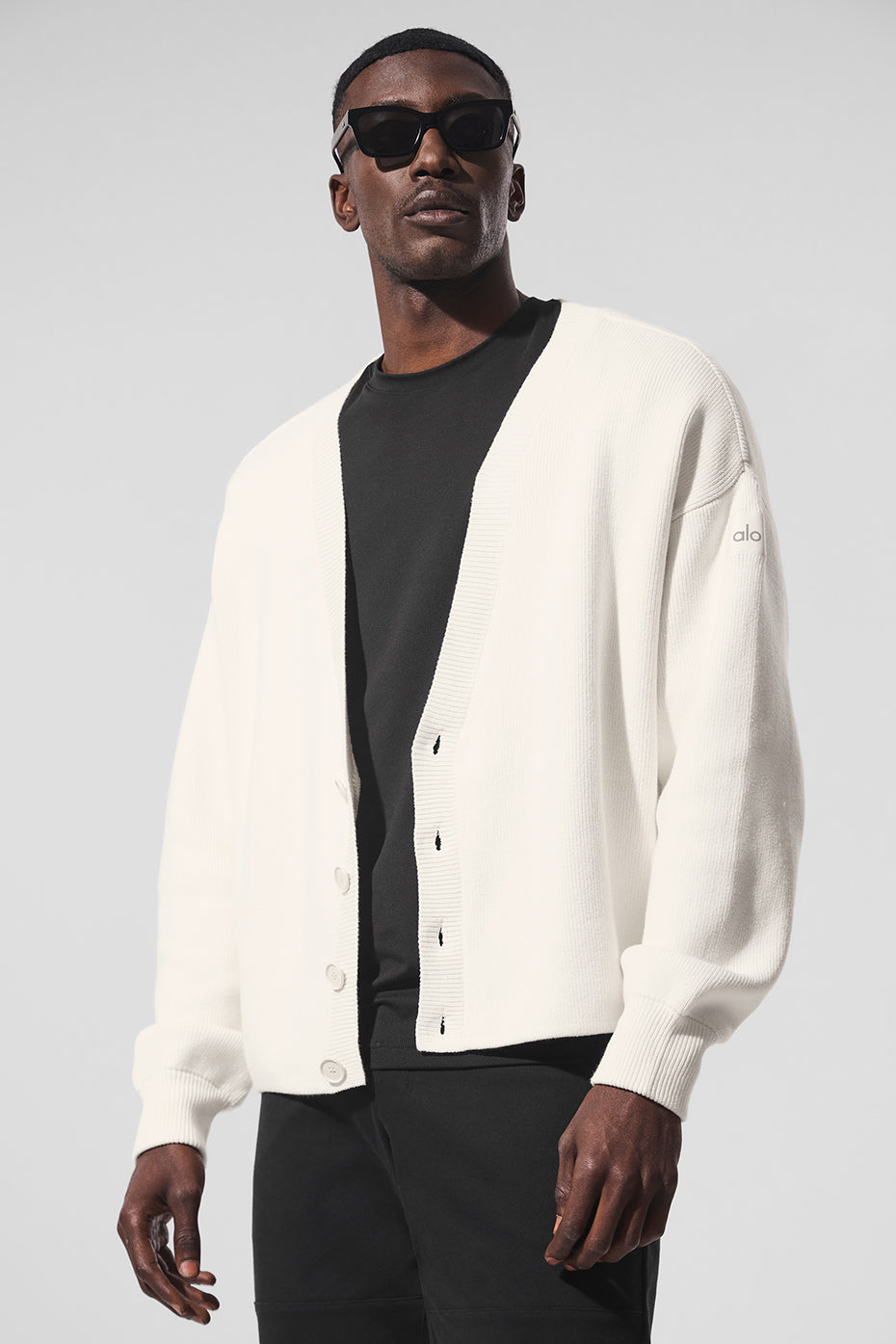 Scholar Cardigan Sweater - Ivory — photo 1