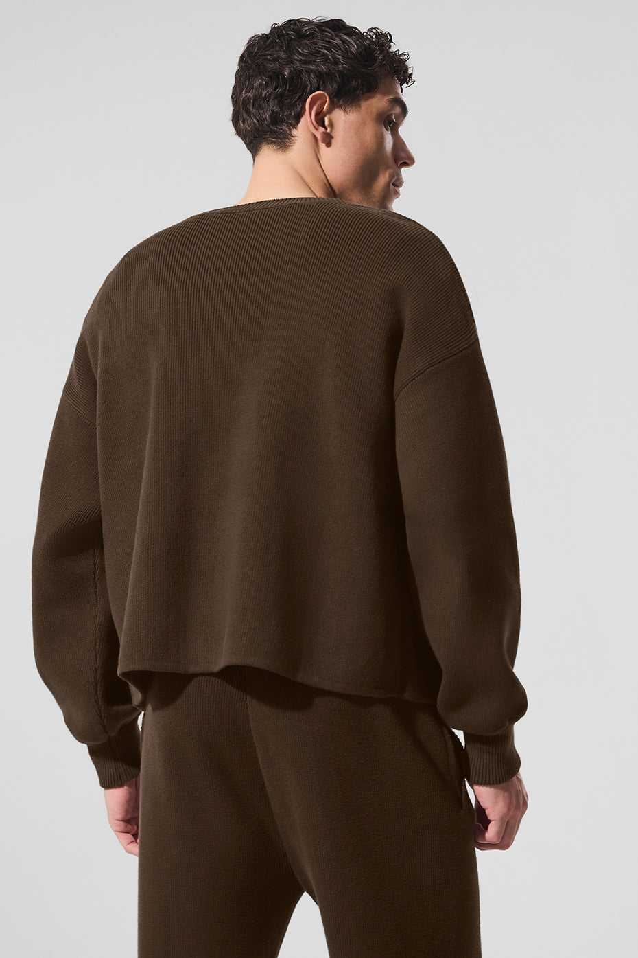 Scholar Cardigan Sweater - Espresso — photo 3