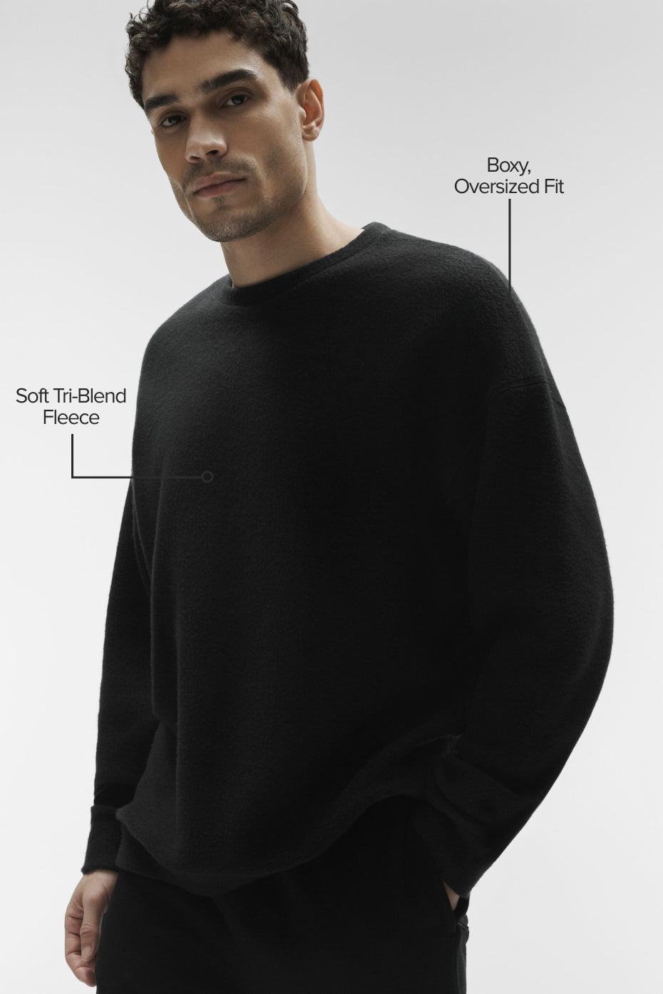 Triumph Restore Crew Neck Sweatshirt - Black — photo 2