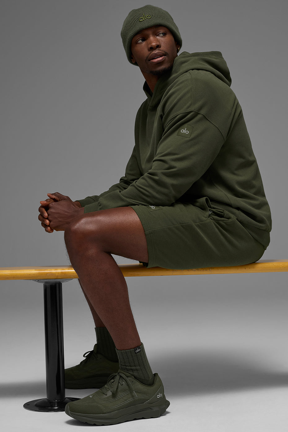 Double Take Hoodie - Green Olive — photo 5