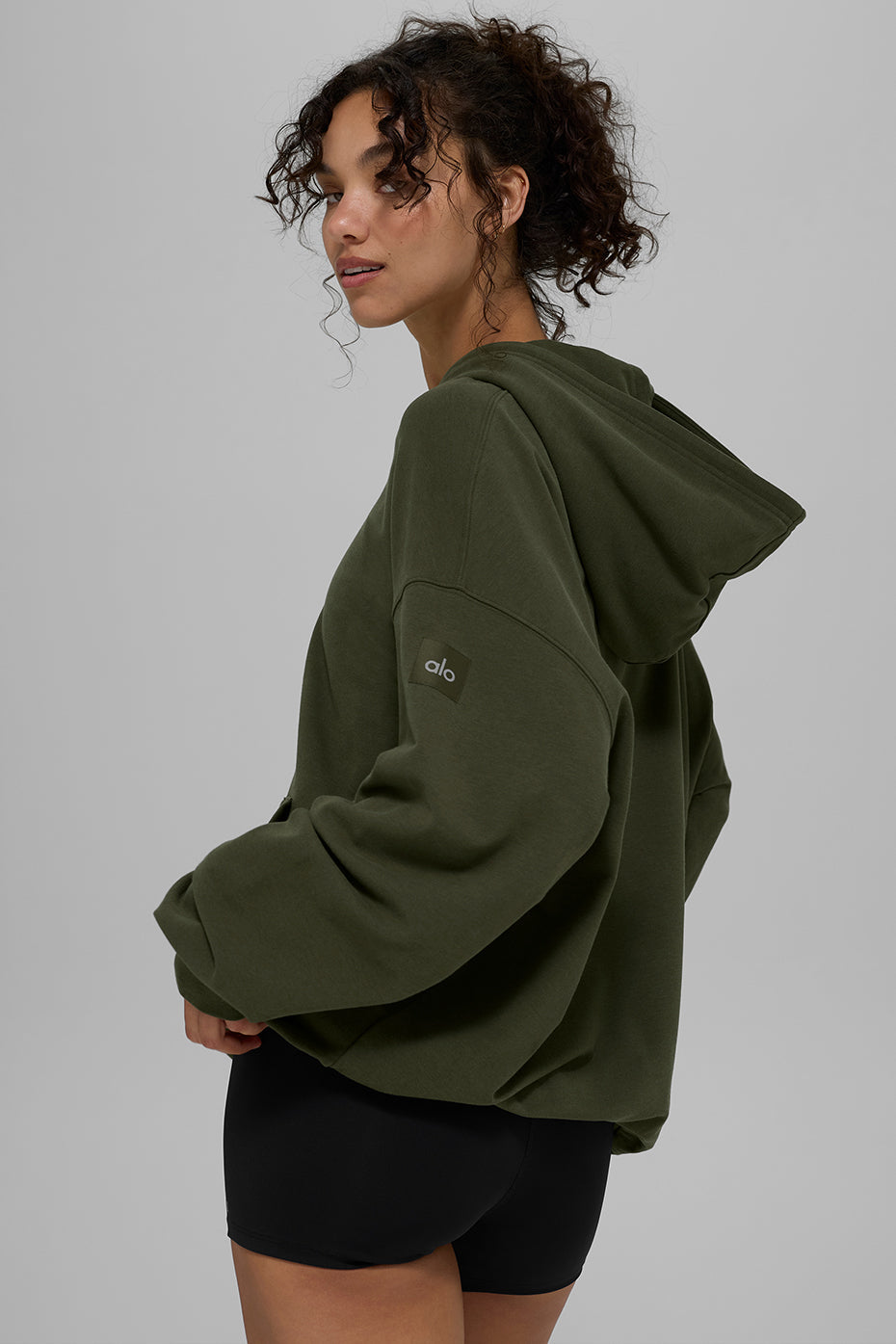 Double Take Hoodie - Green Olive — photo 3