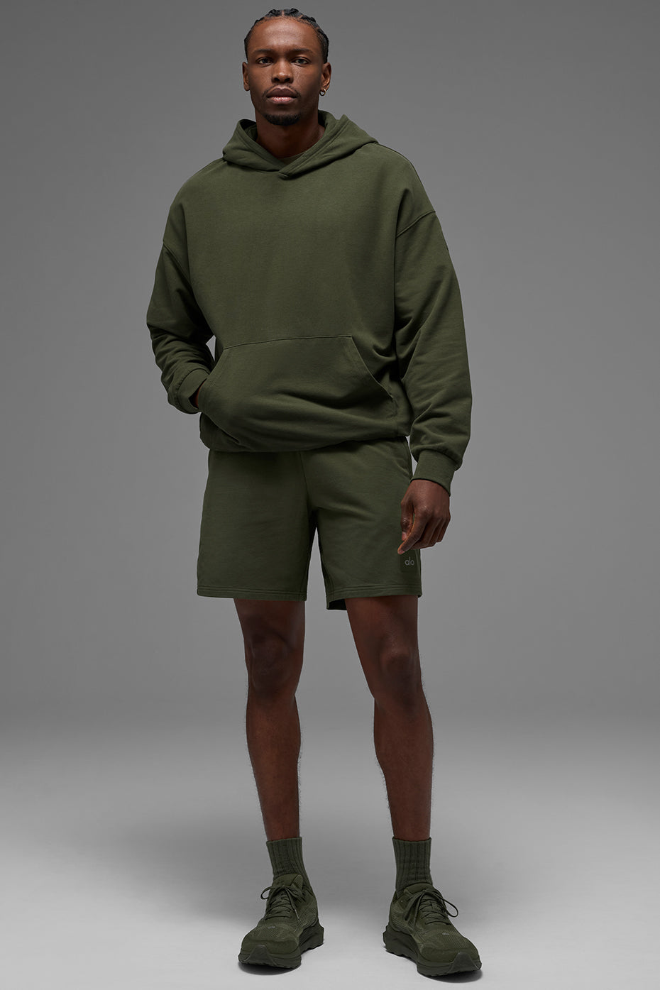 Double Take Hoodie - Green Olive — photo 6