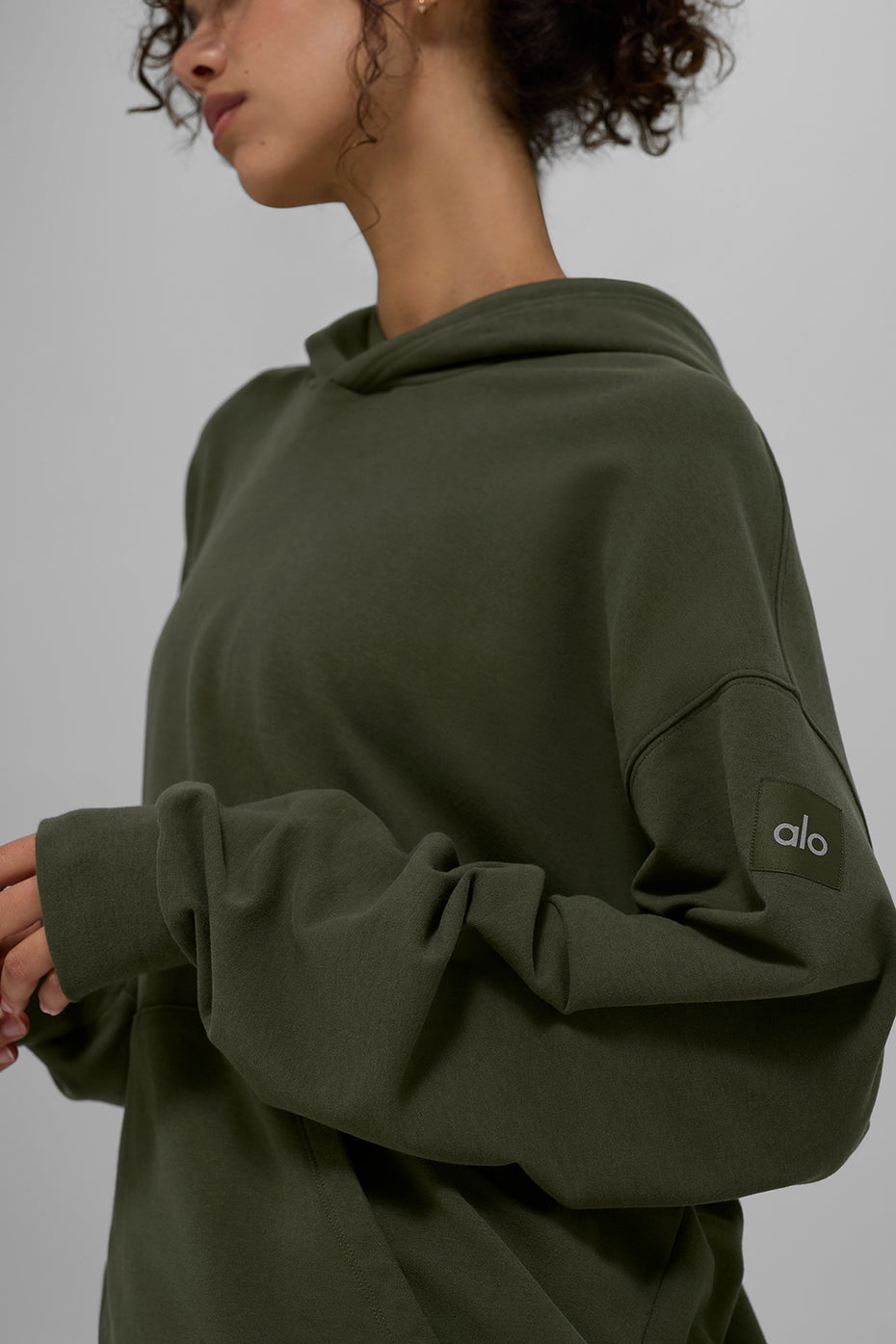 Double Take Hoodie - Green Olive — photo 2
