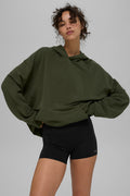Double Take Hoodie - Green Olive — photo 1