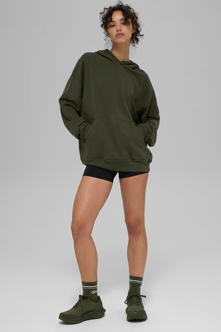 Double Take Hoodie - Green Olive — photo 5