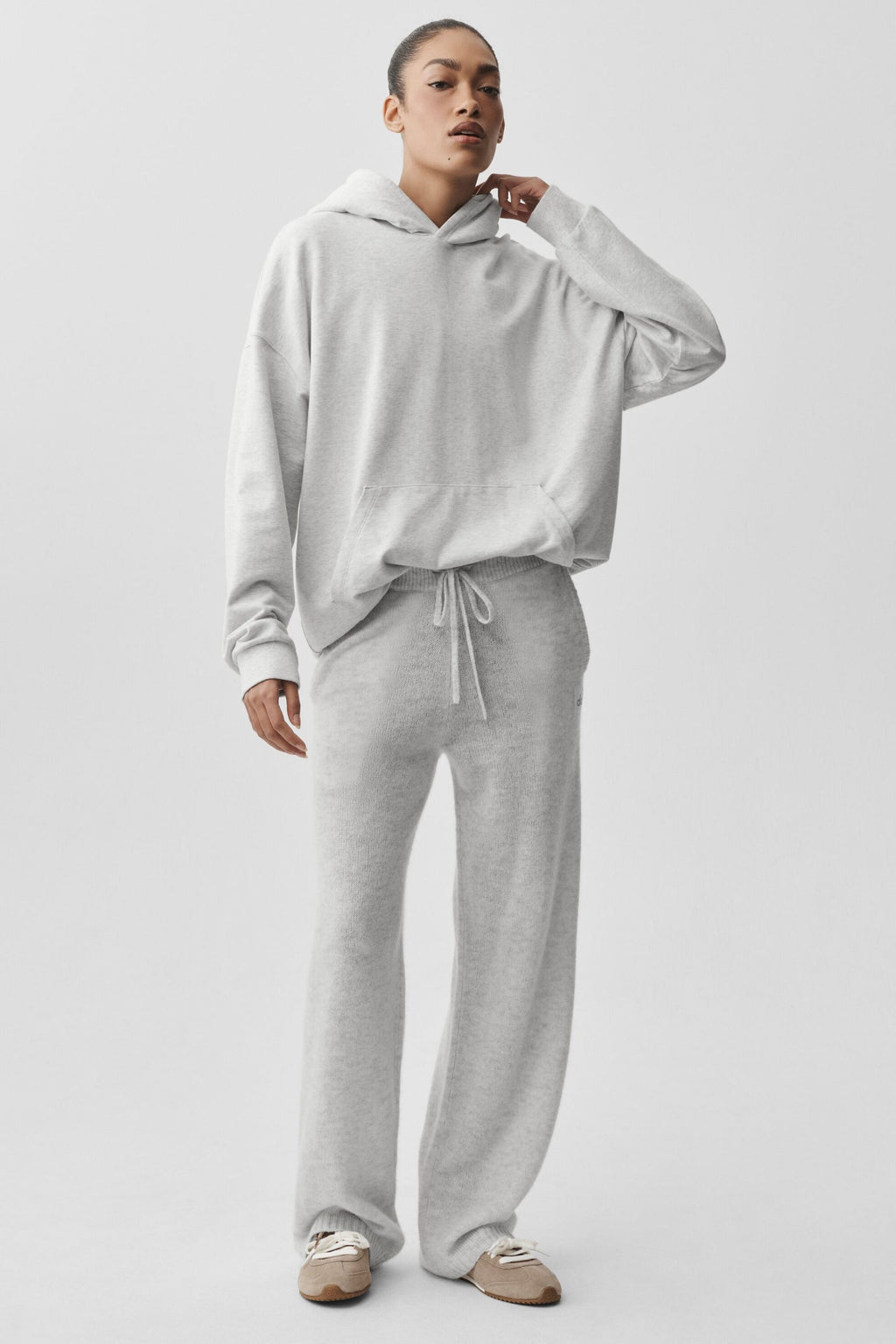 Double Take Hoodie - White Heather — photo 4
