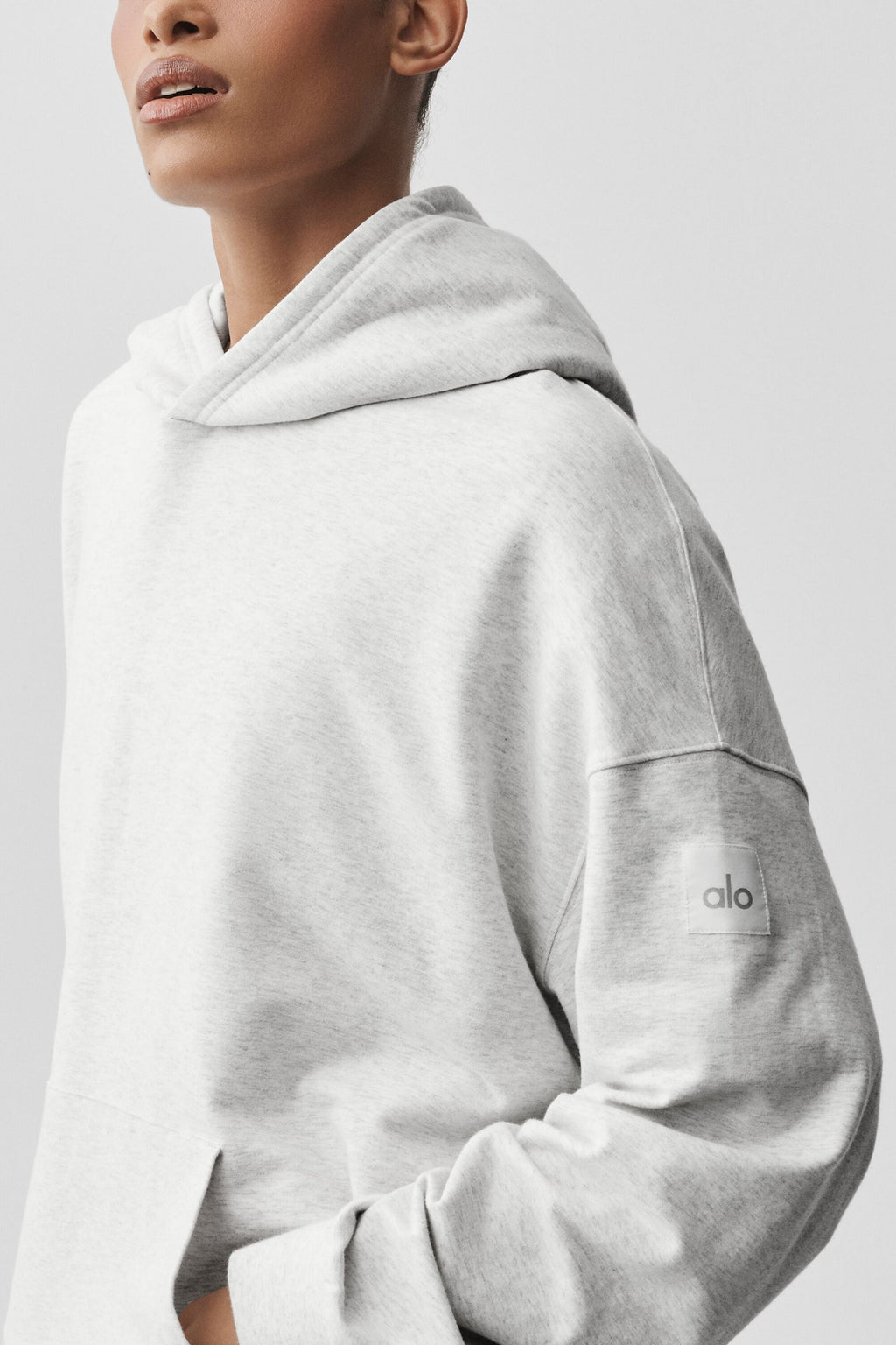 Double Take Hoodie - White Heather — photo 2