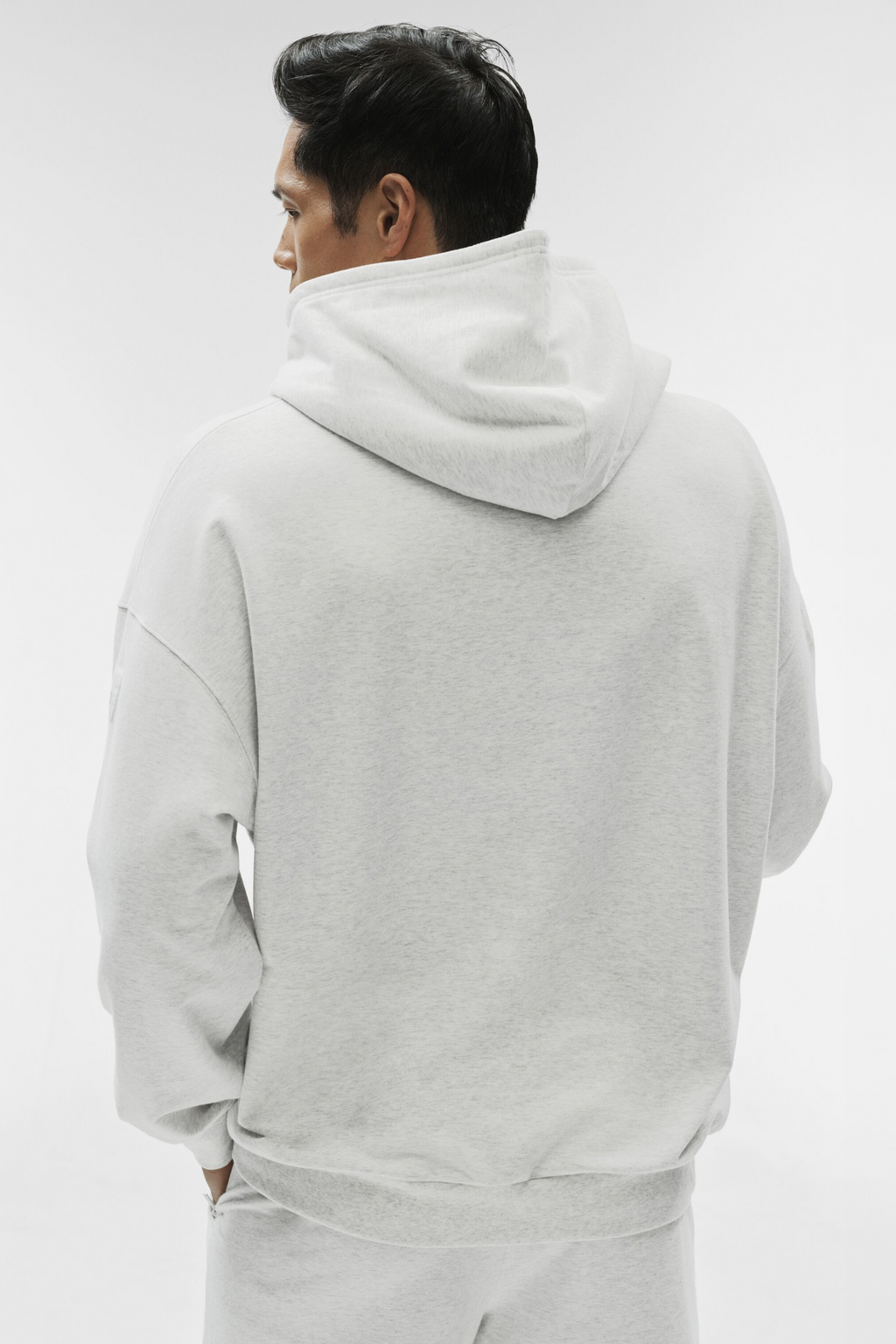 Double Take Hoodie - White Heather — photo 2