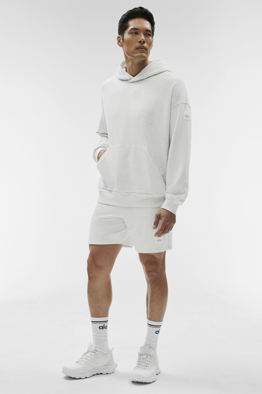 Double Take Hoodie - White Heather — photo 5