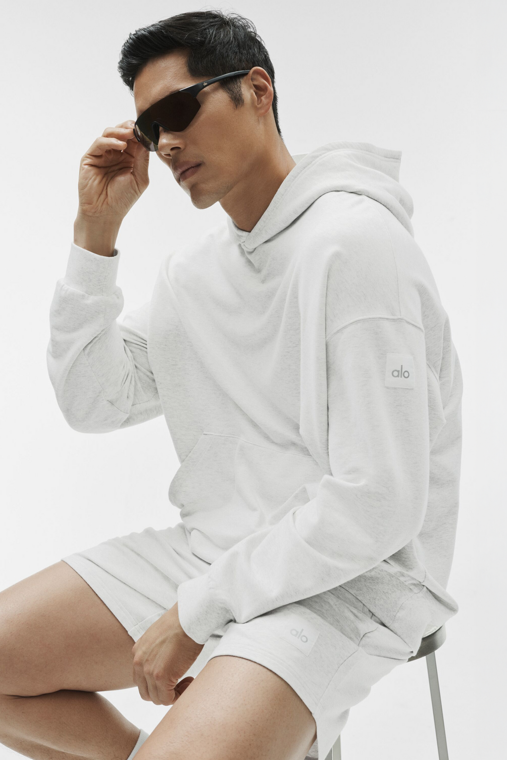 Double Take Hoodie - White Heather — photo 4