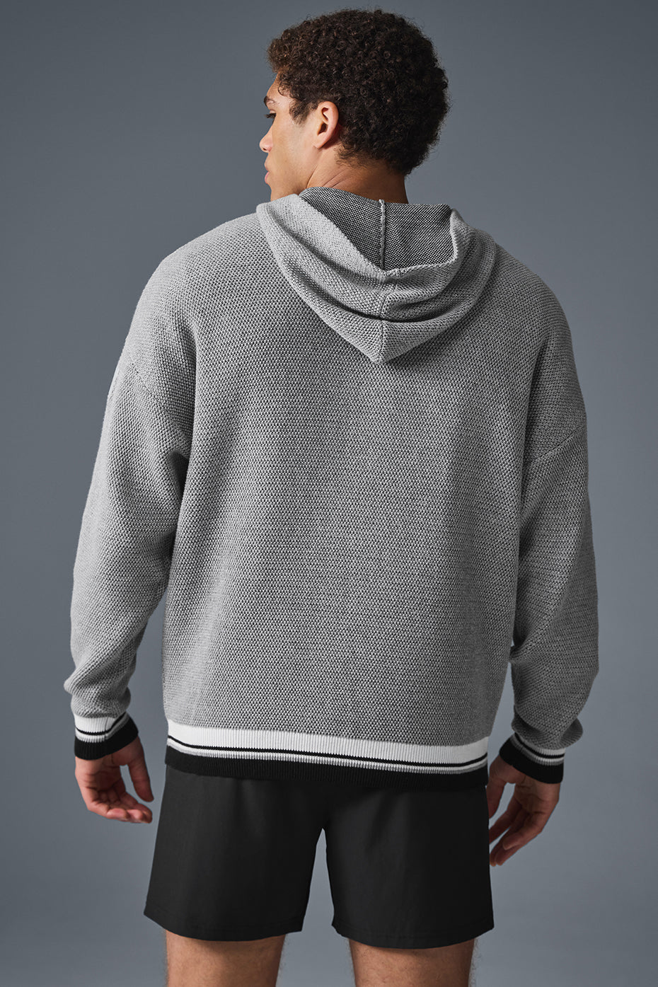 Sports Club Sweater Knit Hoodie - Athletic Heather Grey — photo 2
