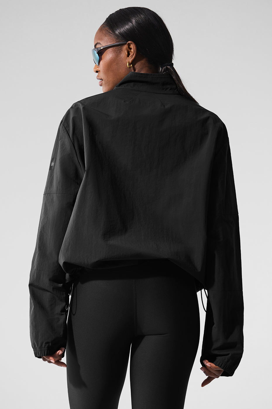 Light Weight Takeaway Track Pullover - Black — photo 2