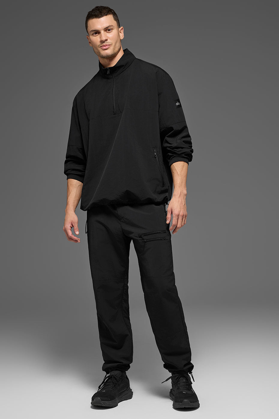 Light Weight Takeaway Track Pullover - Black — photo 5