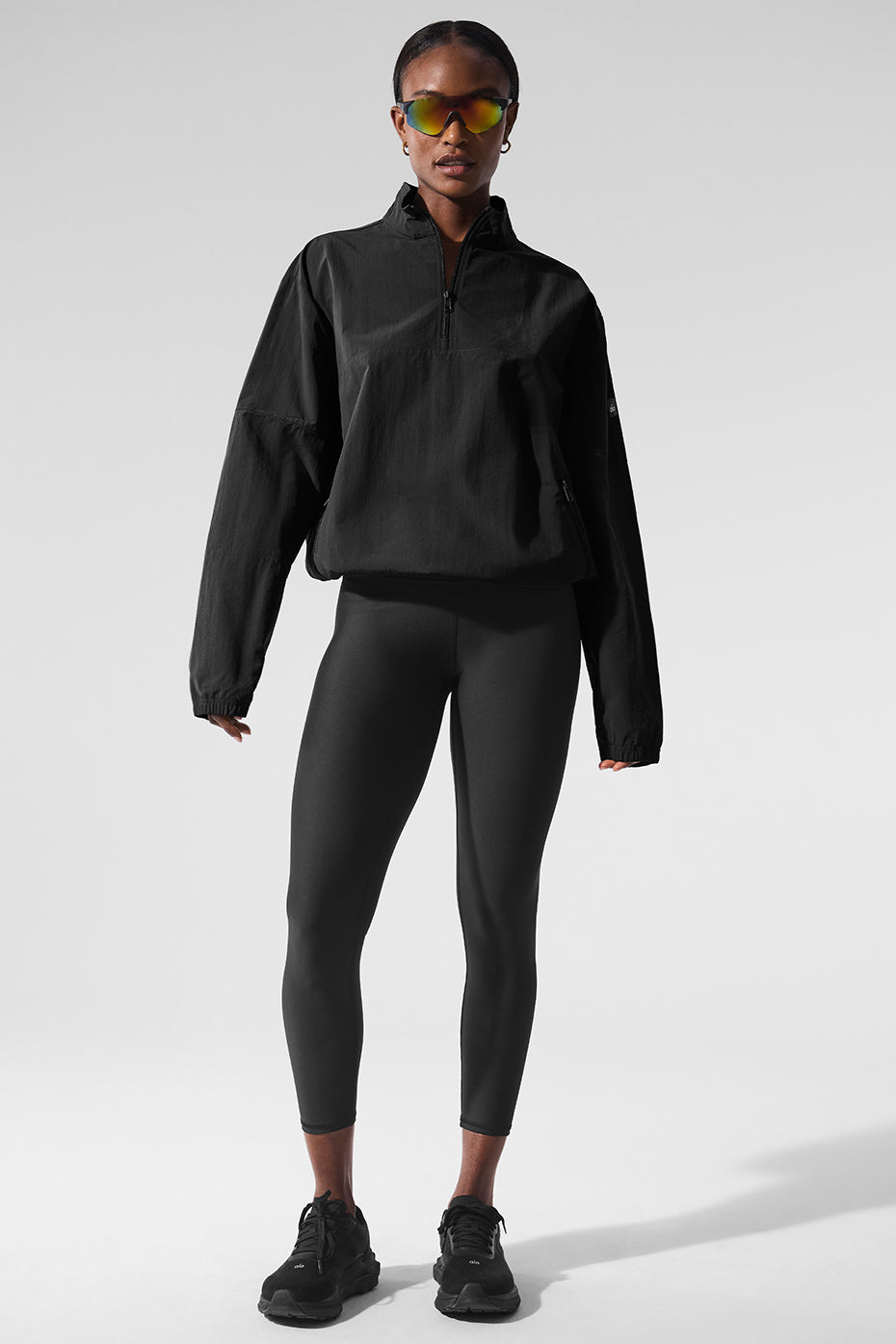 Light Weight Takeaway Track Pullover - Black — photo 4