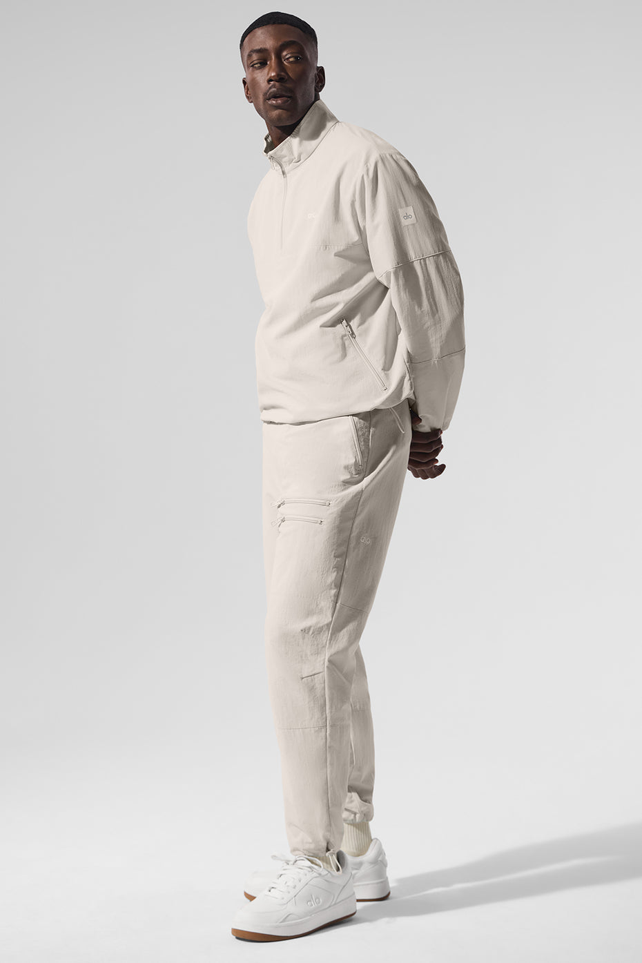 Light Weight Takeaway Track Pullover - Bone — photo 5