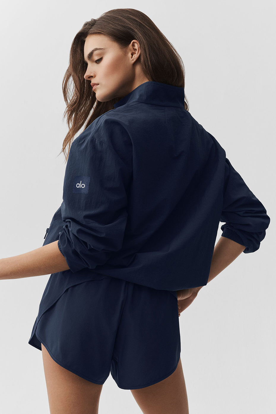 Light Weight Takeaway Track Pullover - Navy — photo 3