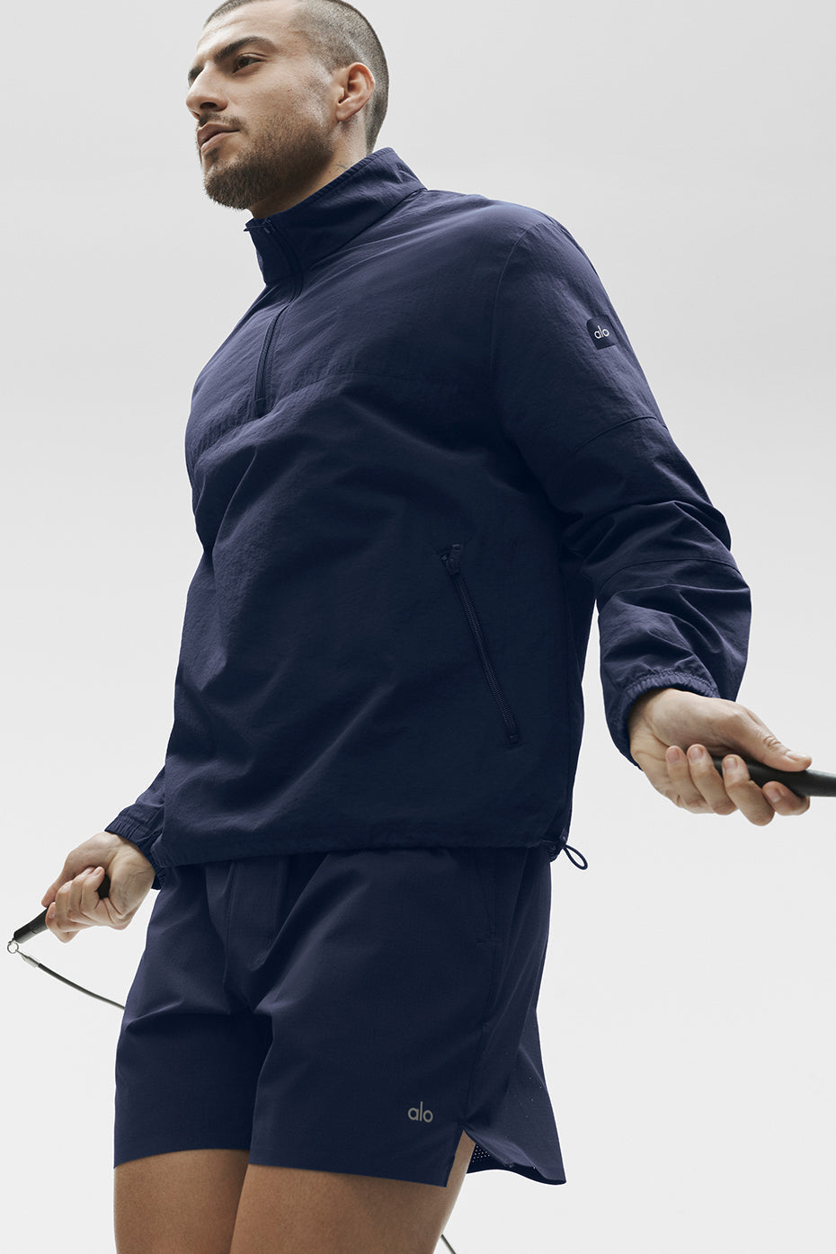Light Weight Takeaway Track Pullover - Navy — photo 4