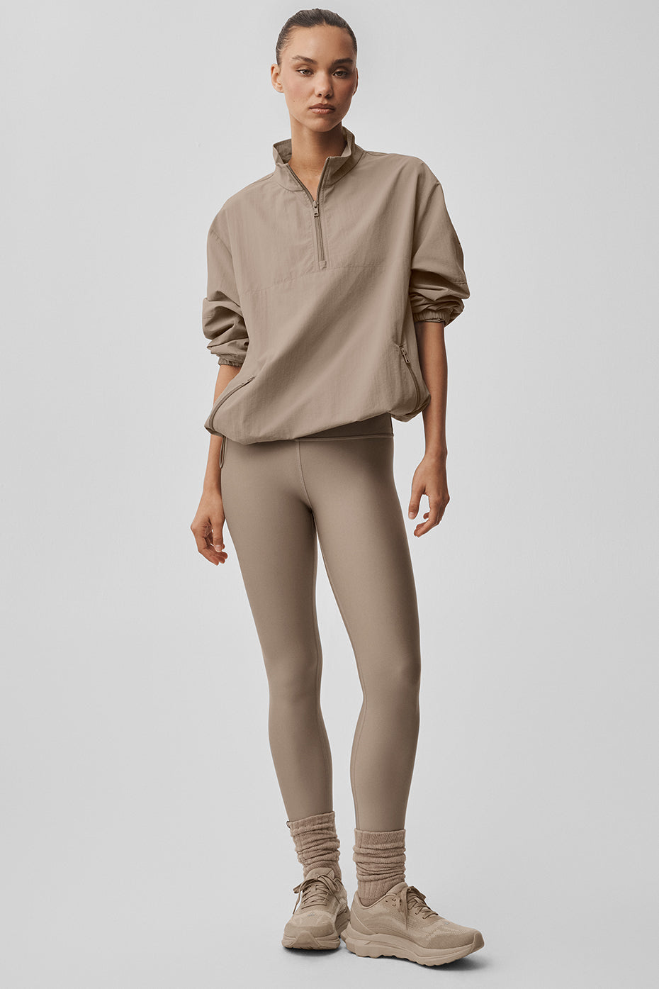 Light Weight Takeaway Track Pullover - Gravel — photo 4