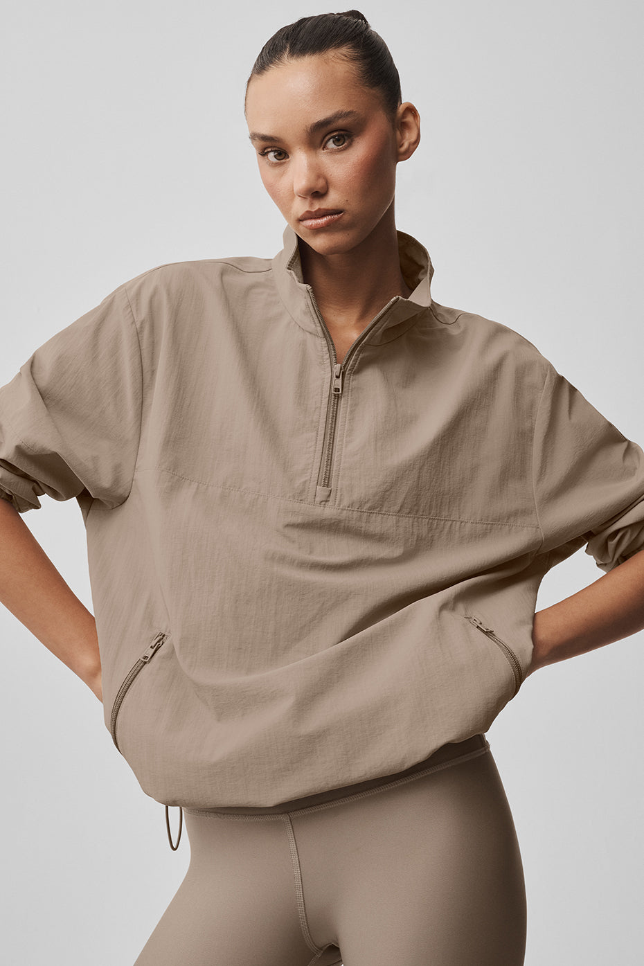 Light Weight Takeaway Track Pullover - Gravel — photo 1
