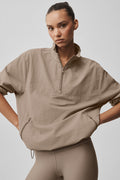 Light Weight Takeaway Track Pullover - Gravel — photo 1