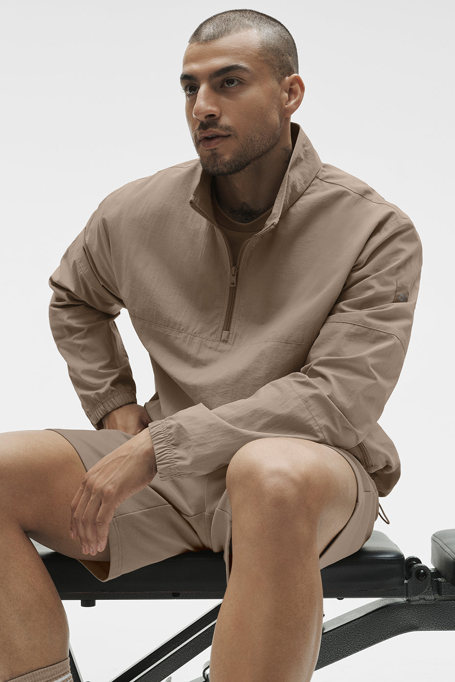 Light Weight Takeaway Track Pullover - Gravel — photo 1
