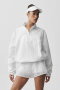 Light Weight Takeaway Track Pullover - White — photo 1