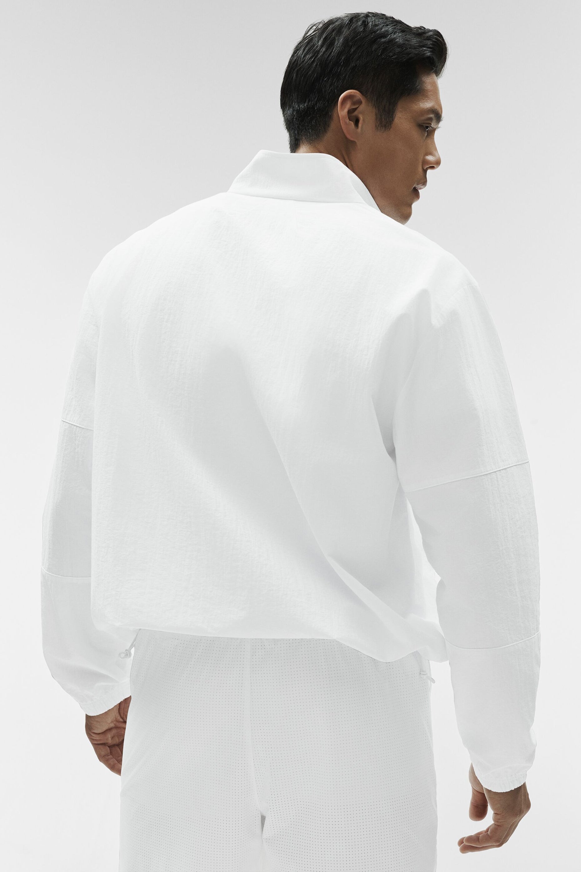 Light Weight Takeaway Track Pullover - White — photo 4