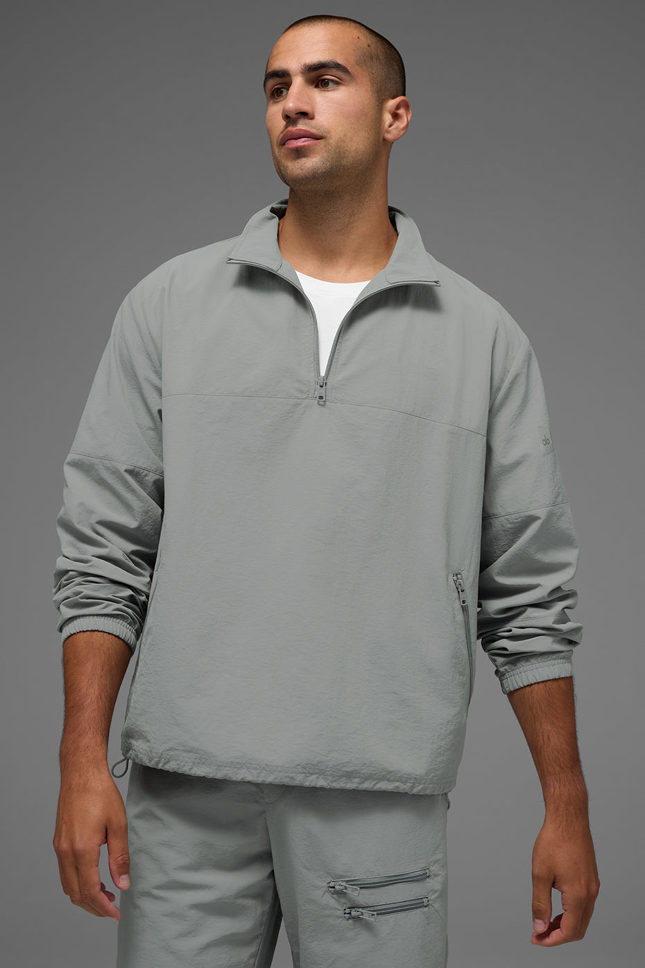 Light Weight Takeaway Track Pullover - Lunar Grey — photo 1