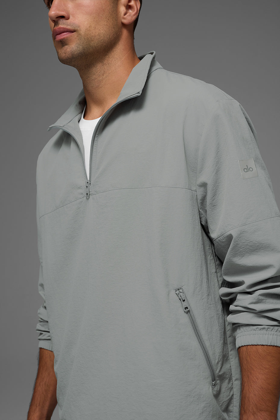 Light Weight Takeaway Track Pullover - Lunar Grey — photo 3