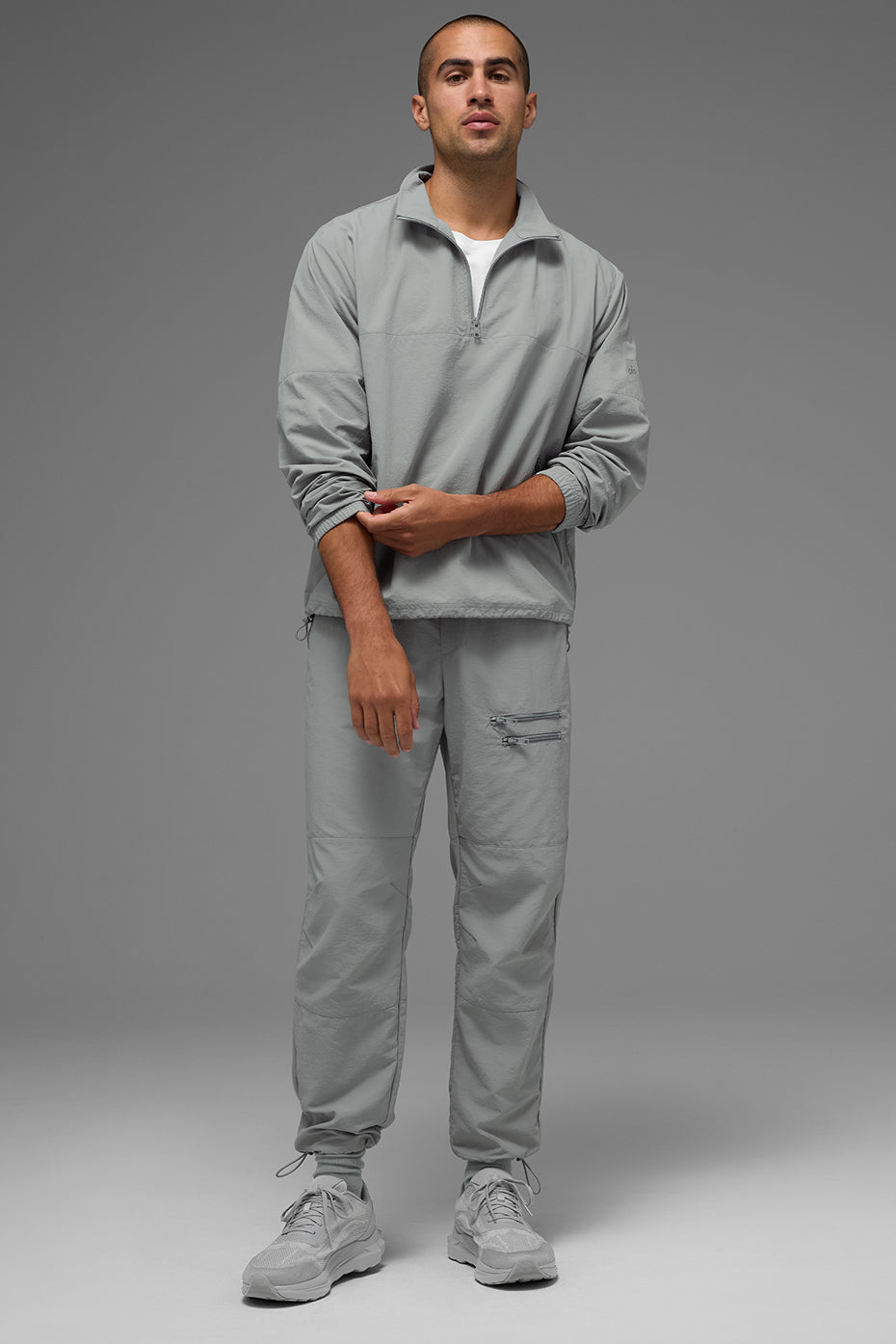 Light Weight Takeaway Track Pullover - Lunar Grey — photo 4