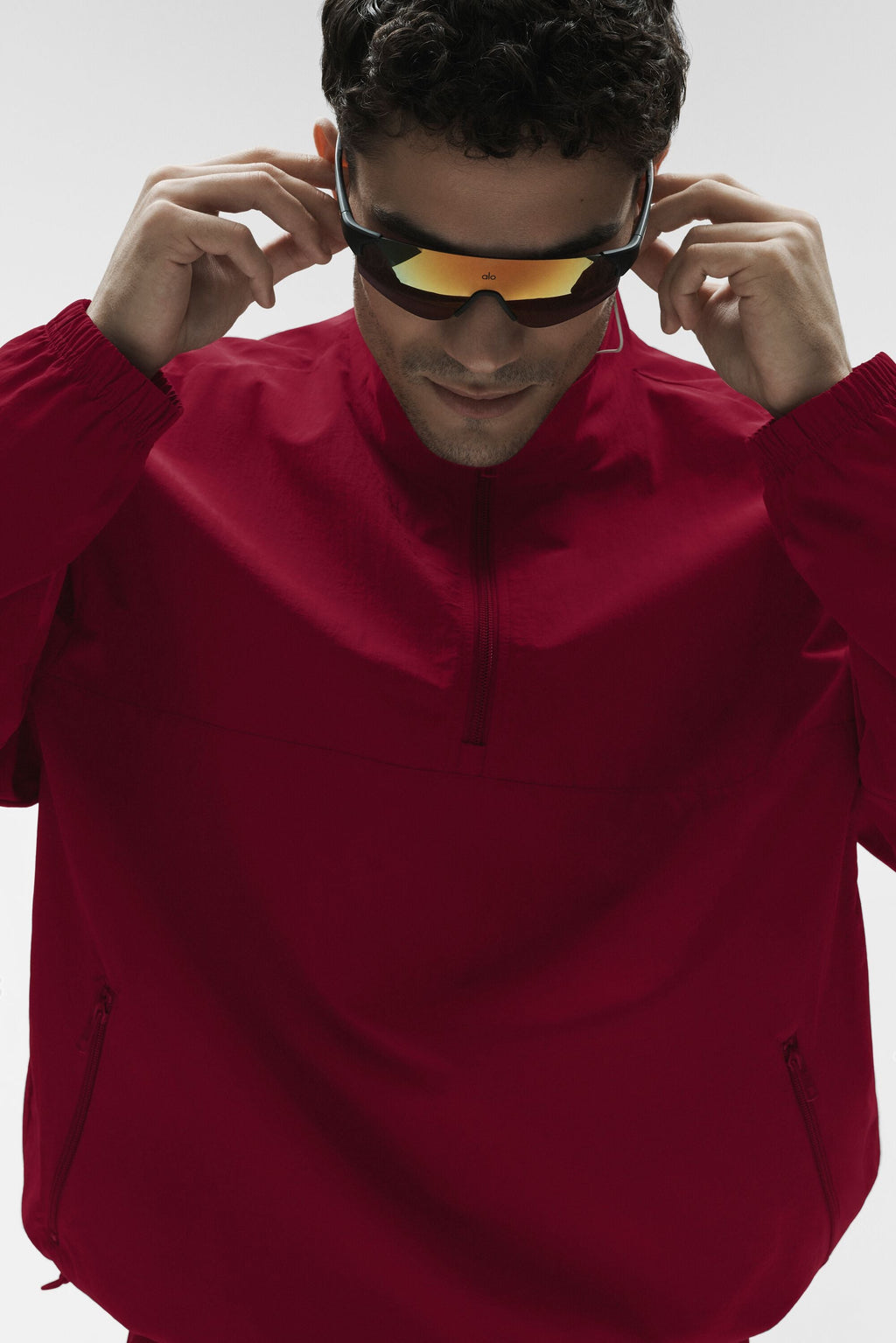 Light Weight Takeaway Track Pullover - Garnet — photo 3