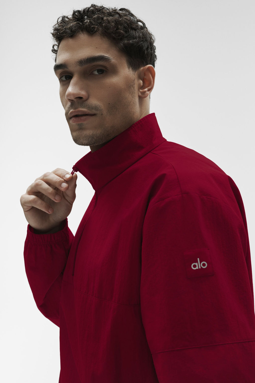 Light Weight Takeaway Track Pullover - Garnet — photo 4