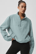 Light Weight Takeaway Track Pullover - Desert Sage — photo 1