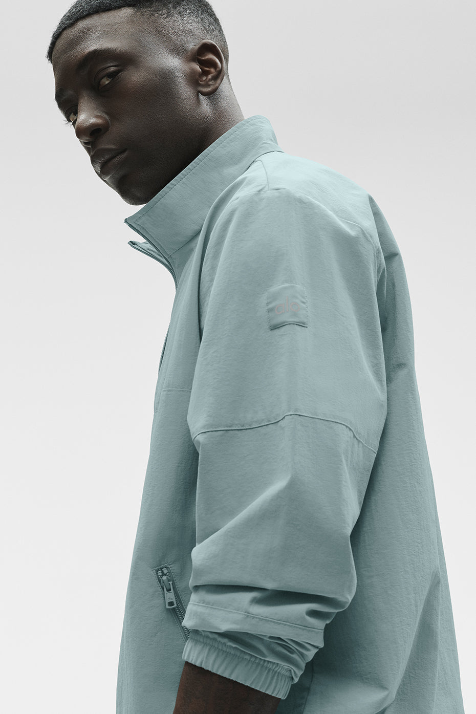 Light Weight Takeaway Track Pullover - Desert Sage — photo 4