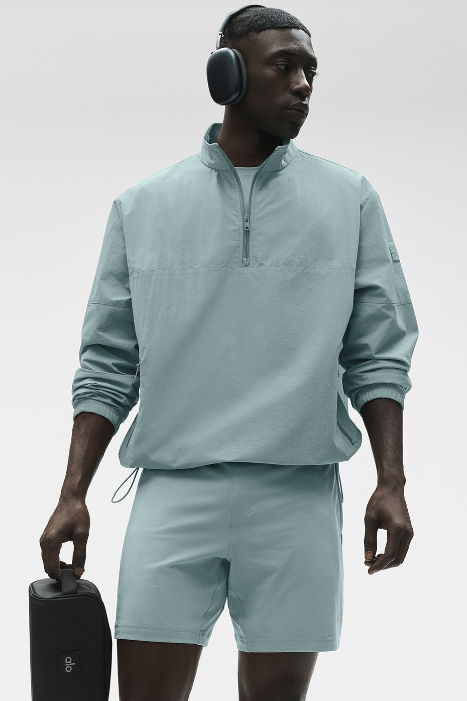 Light Weight Takeaway Track Pullover - Desert Sage — photo 2