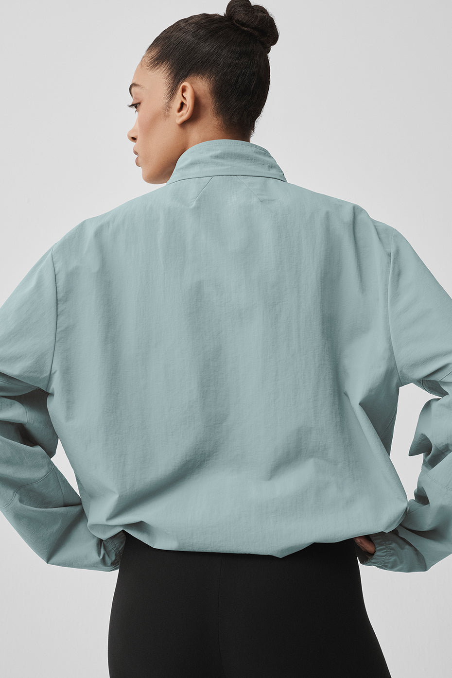 Light Weight Takeaway Track Pullover - Desert Sage — photo 3
