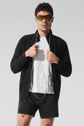 Conquer Max Mock Neck Full Zip - Black — photo 3