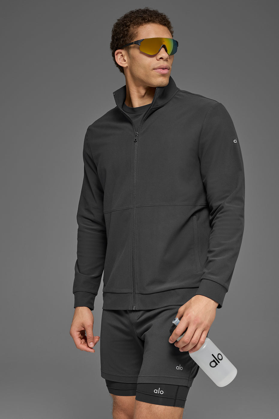 Conquer Max Mock Neck Full Zip - Anthracite — photo 3