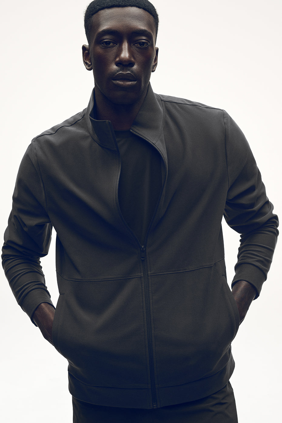 Conquer Max Mock Neck Full Zip - Anthracite — photo 1