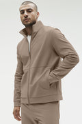 Conquer Max Mock Neck Full Zip - Gravel — photo 1