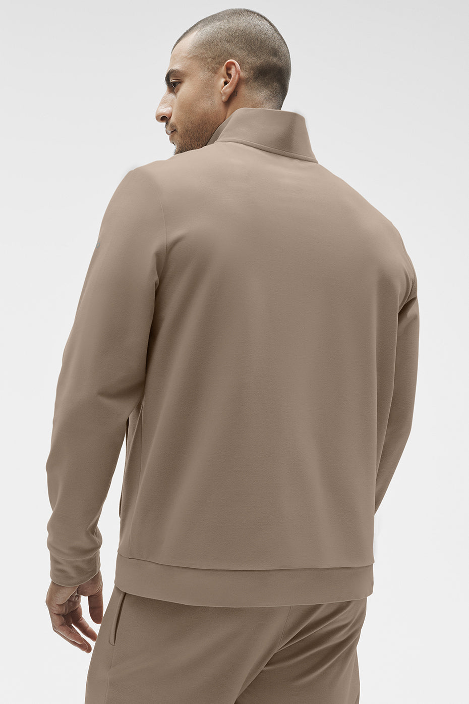 Conquer Max Mock Neck Full Zip - Gravel — photo 2