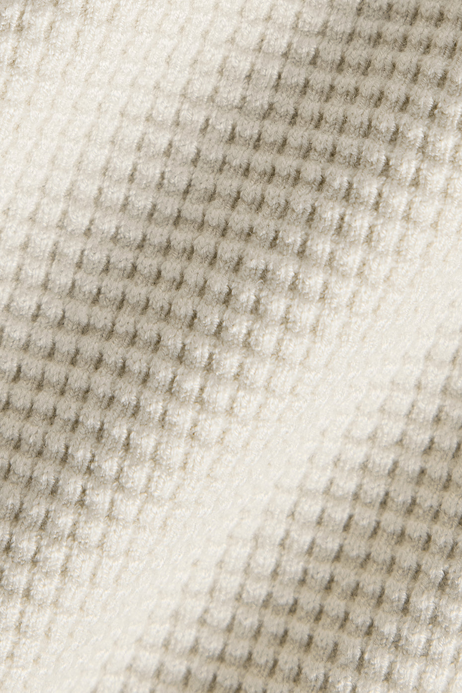 Elevate Waffle Long Sleeve Crew - Bone — photo 5