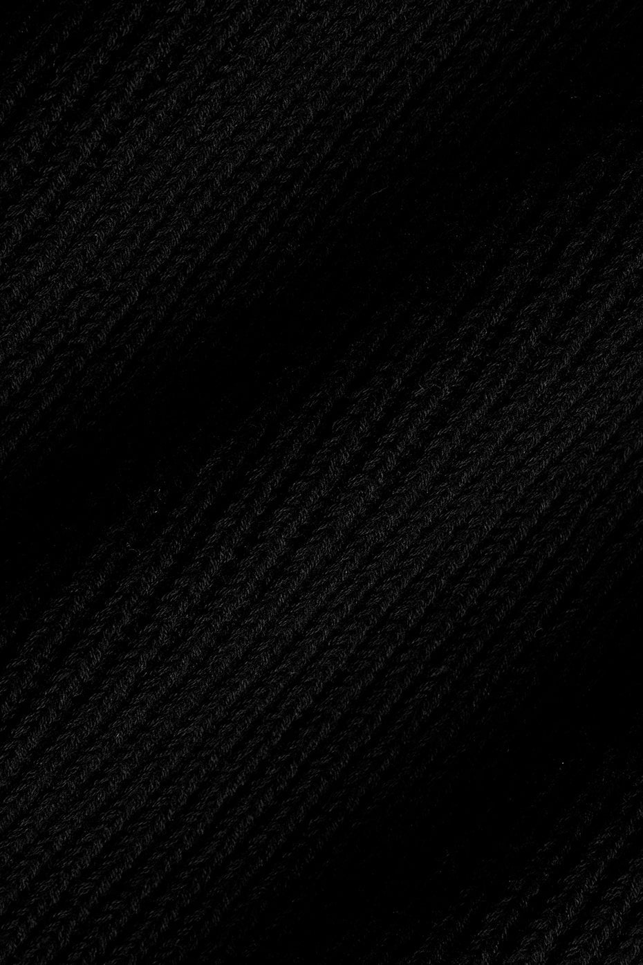 Domain Rib Knit Crew Sweater - Black — photo 6