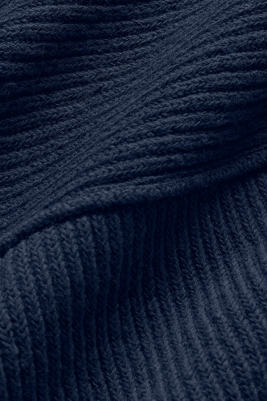Domain Shift Rib Knit 1/4 Zip Sweater - Navy — photo 6