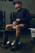 Domain Shift Rib Knit 1/4 Zip Sweater - Navy — photo 1