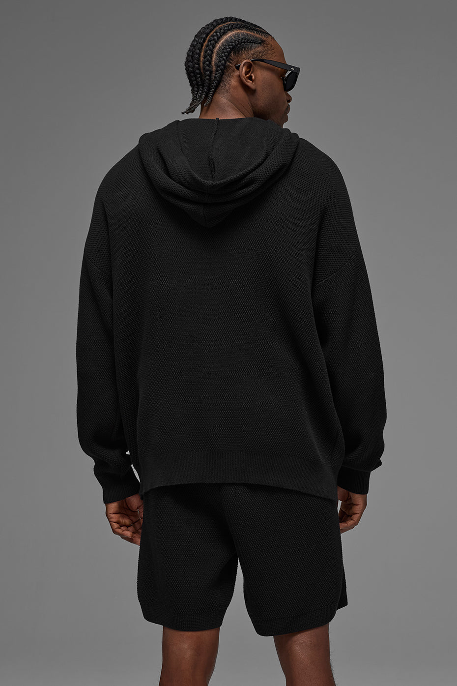 Sports Club Sweater Knit Hoodie - Black — photo 3