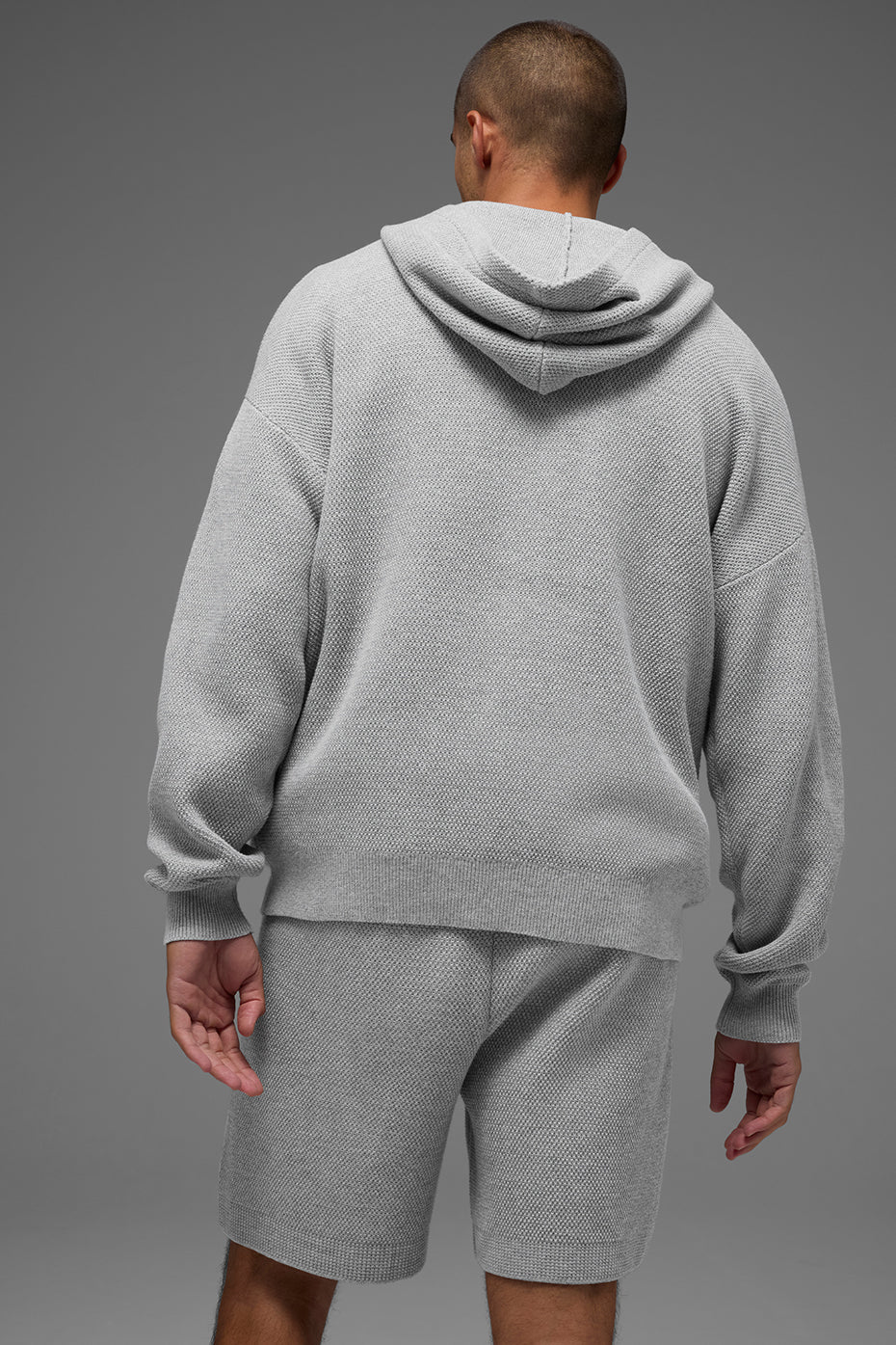 Sports Club Sweater Knit Hoodie - Athletic Heather Grey — photo 3