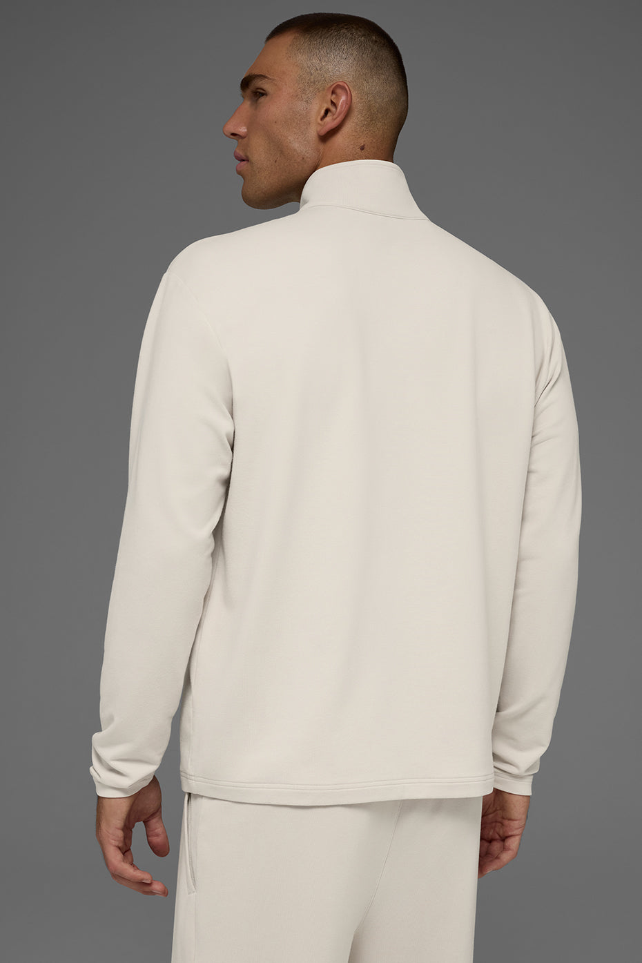 Double Take Long Sleeve 1/4 Zip - Bone — photo 4