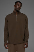 Double Take Long Sleeve 1/4 Zip - Espresso — photo 3