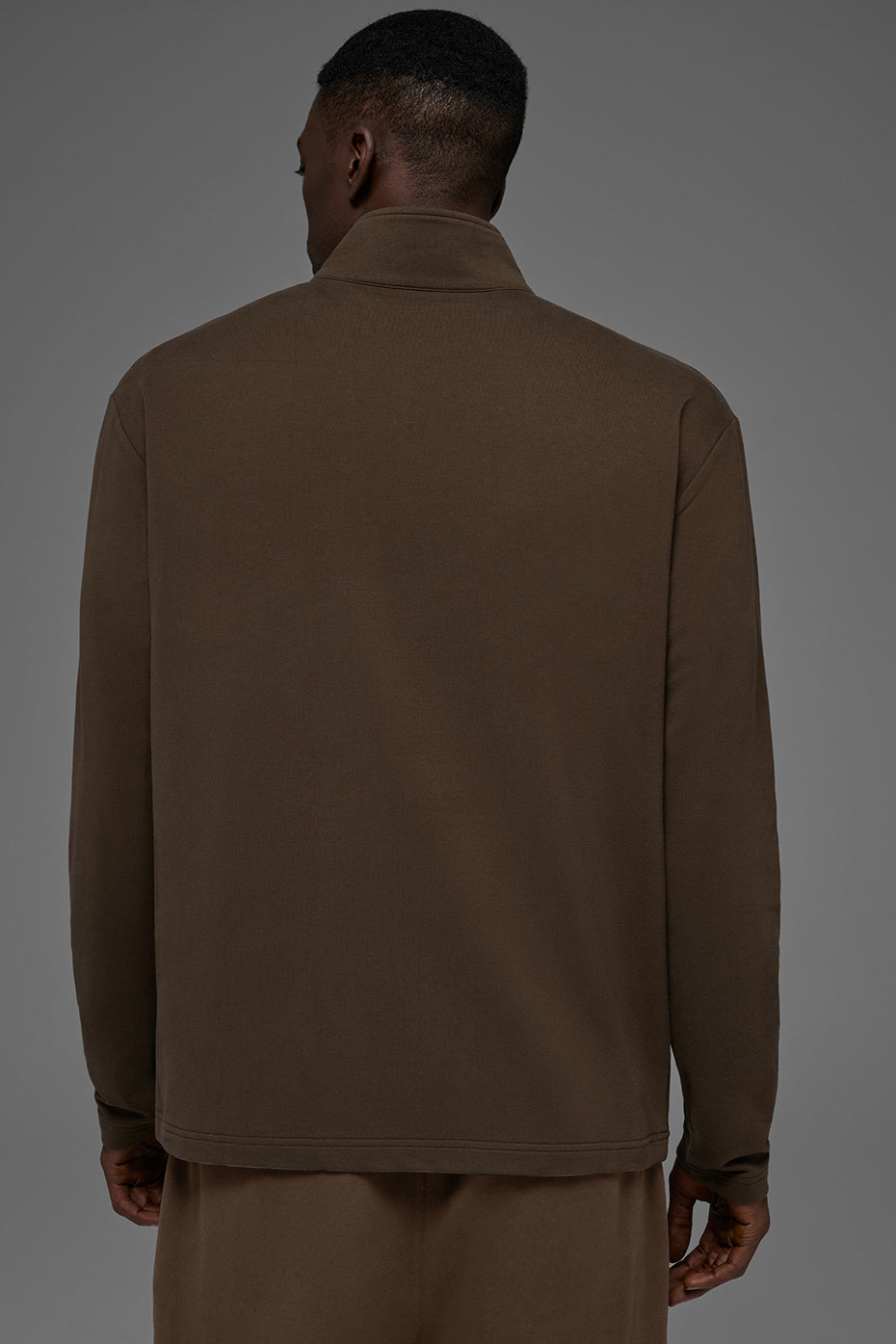 Double Take Long Sleeve 1/4 Zip - Espresso — photo 4